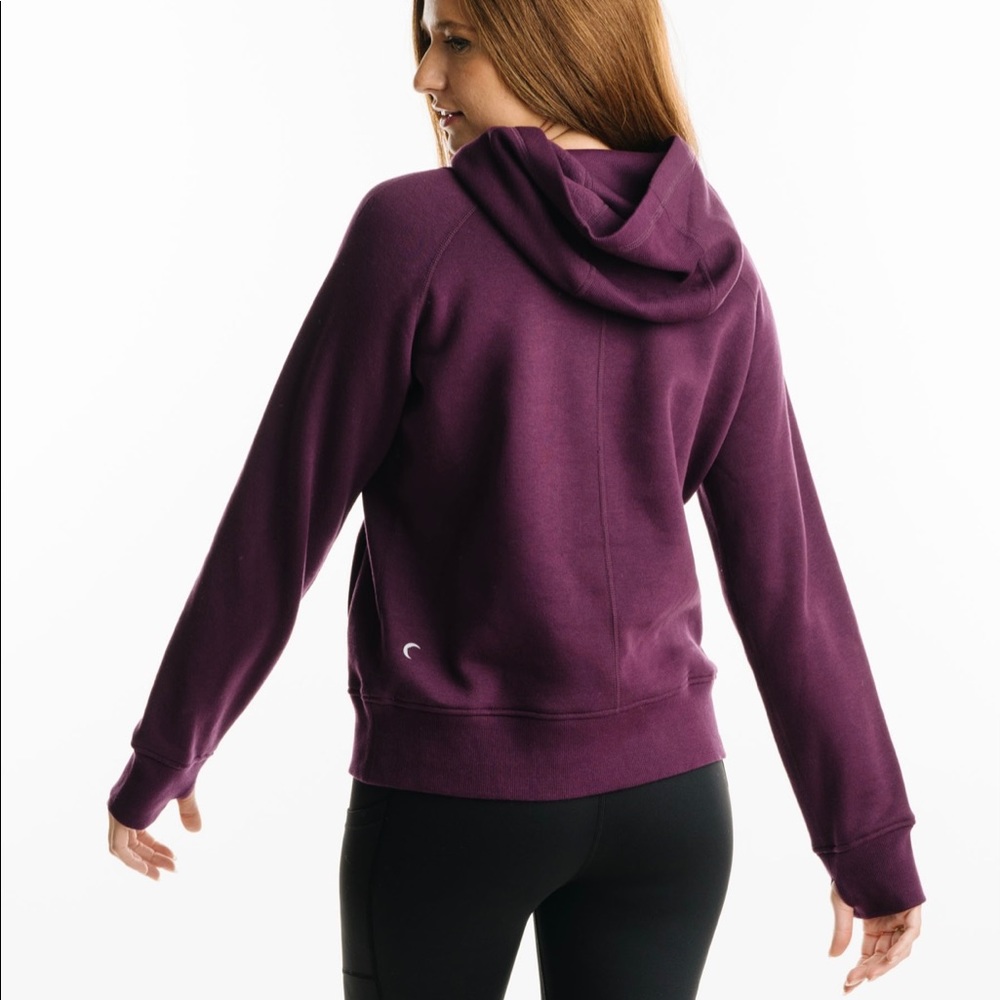ZYIA Oh So Soft Plum Hoodie size Large